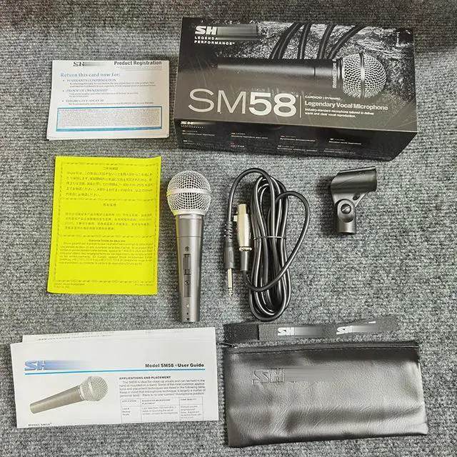 Alt view image 2 of 5 - Wired moving-coil SM58S microphone for karaoke stage performance live streaming. Professional microphone SM58LC. SM58-L - model without switch