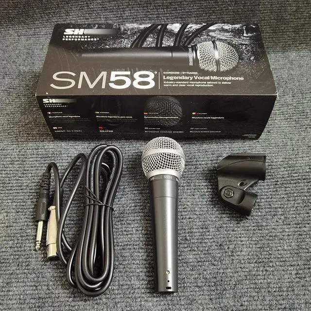 Alt view image 2 of 5 - Wireless dynamic SM58S microphone for professional stage performances, KTV recording and live streaming. SM58LC microphone. SM 58S - Switched Version