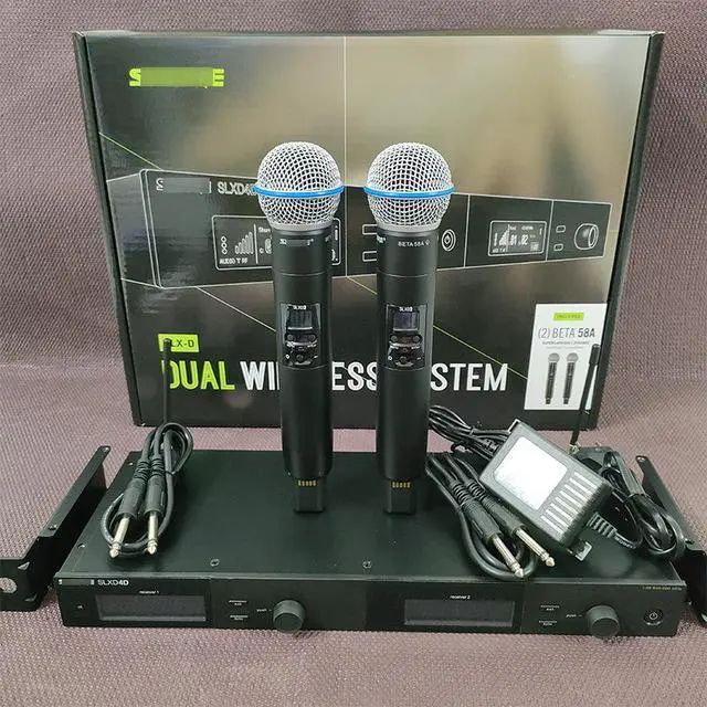 Alt view image 2 of 3 - SLXD24D two-in-one wireless microphone for stage performances, SM58, Beta58A handheld microphone