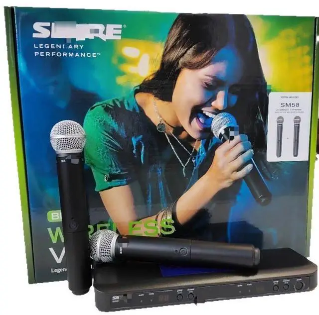 Alt view image 5 of 5 - BLX288/BETA58A SM58 PG58 Wireless Microphone - Two-in-One Stage Performance Dynamic Microphone US standard power supply Beta 58A handheld