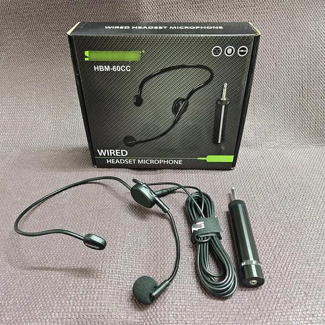 Alt view image 3 of 4 - HBM-60CC Headset Microphone Beehive Amplifier Earphone Teacher Tour Guide Special Wired Microphone