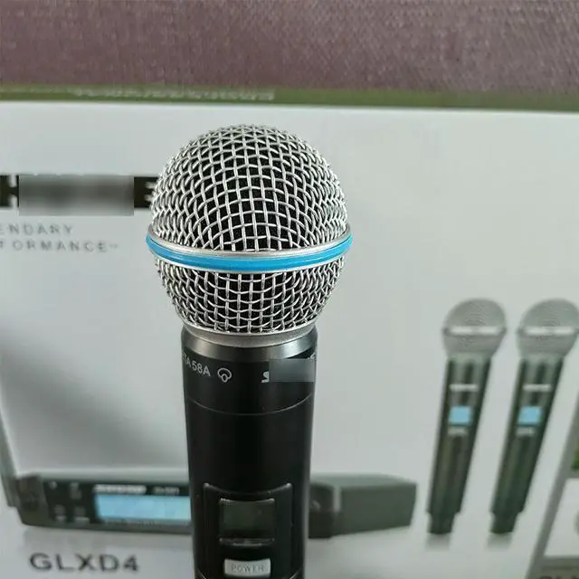 Alt view image 5 of 5 - GLXD4 two-in-one wireless microphone Beta58A for stage performances and singing with SM58 handheld microphone