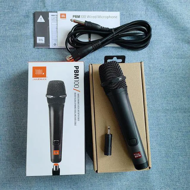 Alt view image 4 of 5 - PBM100 Wired Moving-Coil Microphone Home Singing Live Recording Handle Speaker Power Amplifier Microphone