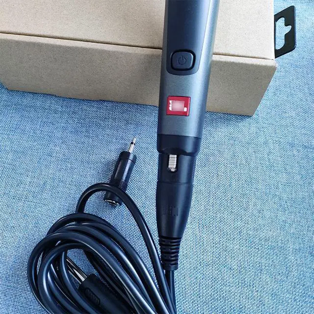 Alt view image 3 of 5 - PBM100 Wired Moving-Coil Microphone Home Singing Live Recording Handle Speaker Power Amplifier Microphone