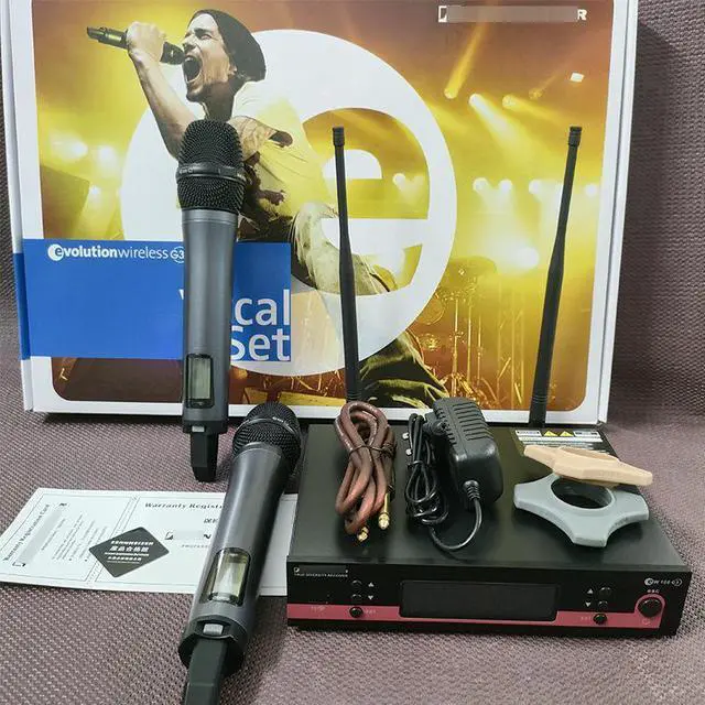 Alt view image 3 of 4 - EW100 G3 Wireless Microphone - One for Two Use - Stage Performance - Singing - Wedding - Professional - E835 Microphone British standard plug