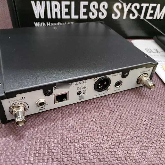 Alt view image 5 of 5 - SLX-D dual-microphone wireless system for stage karaoke show host, SLXD24 microphone