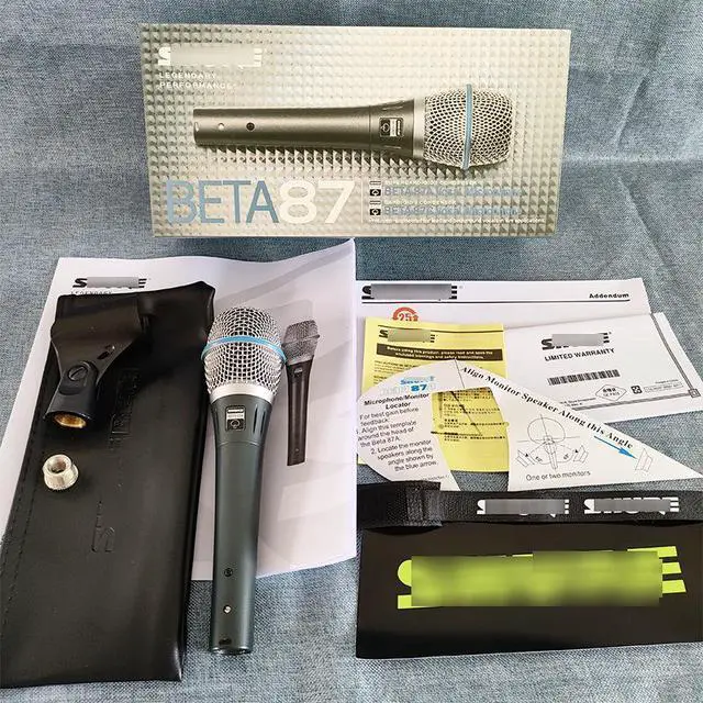 Alt view image 2 of 5 - BETA87A 87A high-end wired condenser microphone with super cardioid stage professional recording microphone