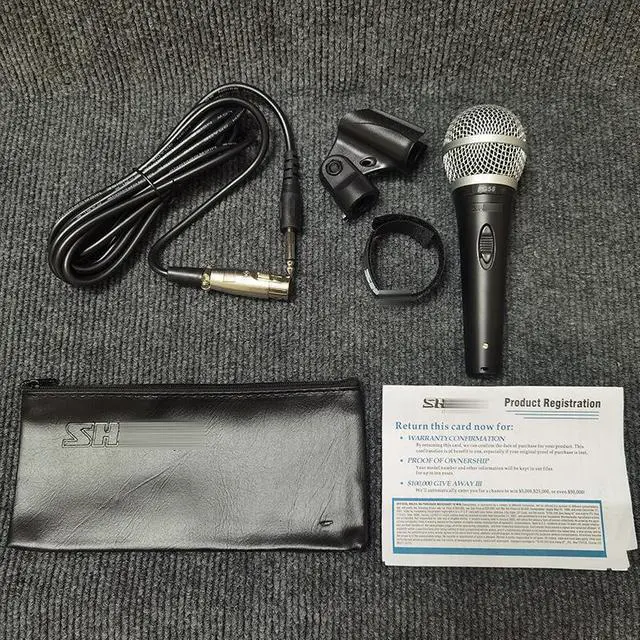 Alt view image 4 of 5 - Wireless dynamic microphone PG58 for home use, KTV, conference, speaker stand audio equipment, suitable for singers to hold the microphone.