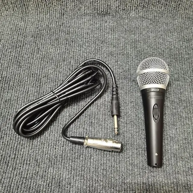 Alt view image 5 of 5 - Wireless dynamic microphone PG58 for home use, KTV, conference, speaker stand audio equipment, suitable for singers to hold the microphone.