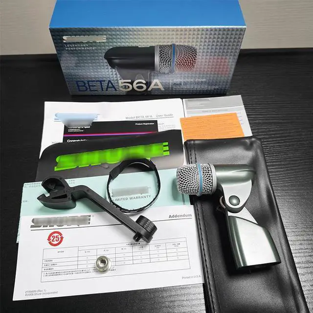 Alt view image 5 of 5 - Beta56A wired microphone for drum kit, bass pickup, brass instrument dynamic microphone