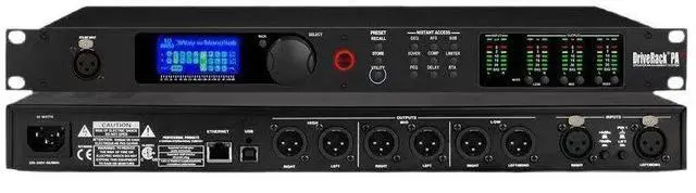 Main image of PA2 professional bar stage performance speaker line array frequency division 2 input 6 output digital audio processor 110 volts European standard