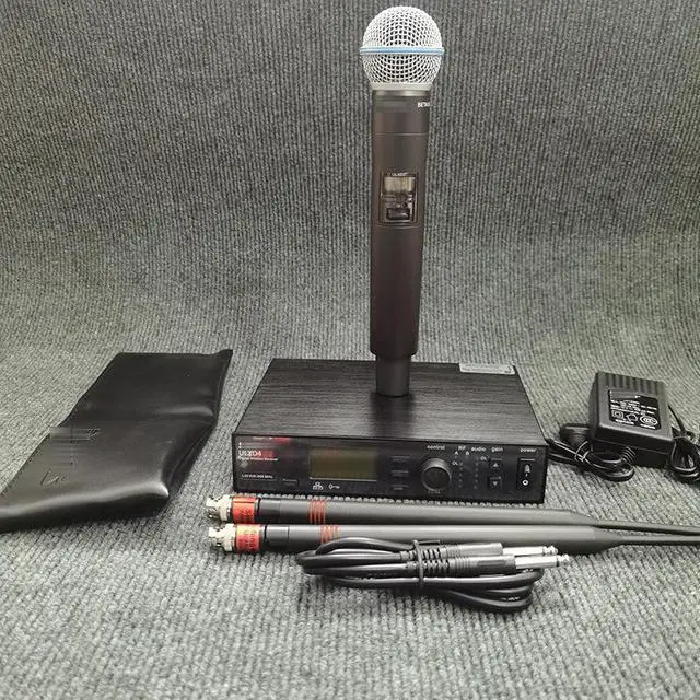 Alt view image 3 of 5 - Digital wireless microphone ULXD4 BETA58A stage performance mixer with SM58 professional microphone European plug