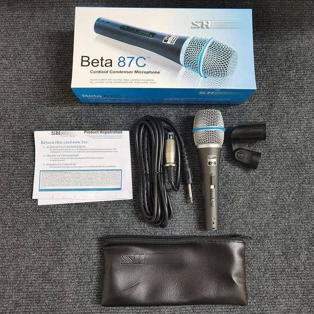 Alt view image 3 of 5 - Wireless microphone BETA87C A Home singing stage performance KTV wireless handheld microphone