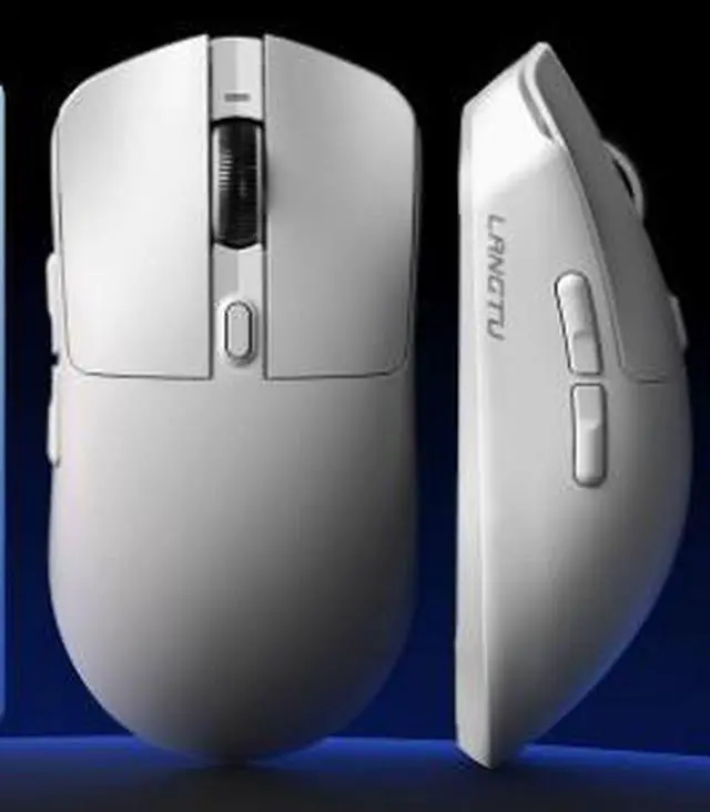 Main image of M8 triple-mode wireless Bluetooth mouse - lightweight gaming, esports and office mouse for large hands, suitable for laptops. M8 - White SE - Triple Mode 650mAh