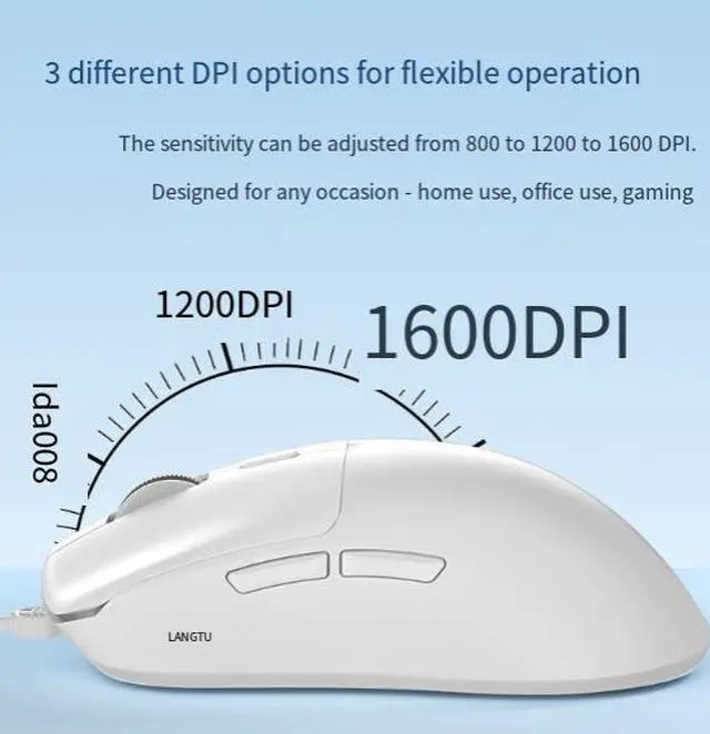 Alt view image 3 of 5 - Mouse - Silent 3-mode Computer Notebook Desktop Mouse - Portable and Durable - Office Use - Optical - Wired Mouse