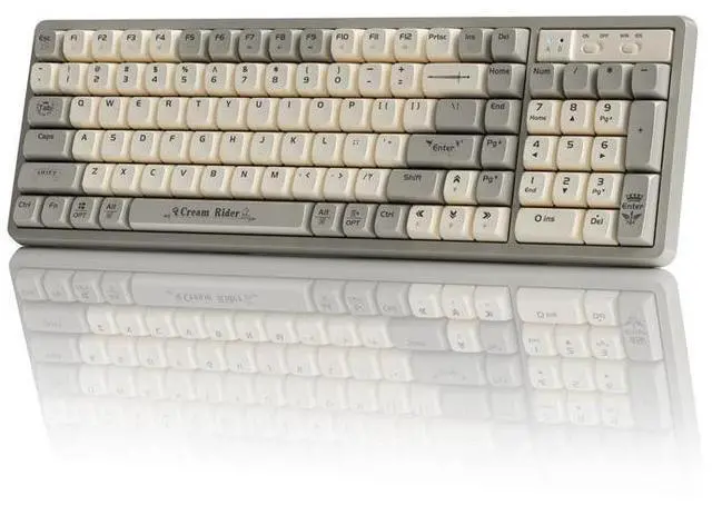 Main image of Three-mode Bluetooth wireless mechanical keyboard, wired desktop notebook gaming RGB keyboard