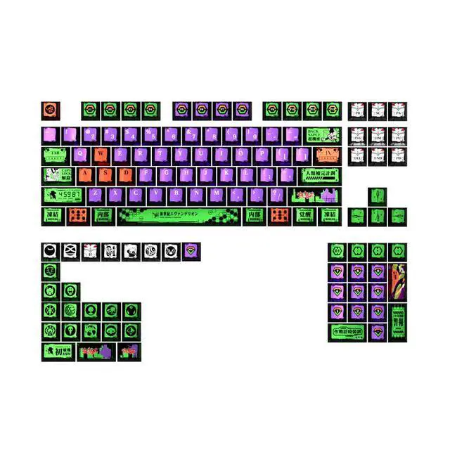 Alt view image 2 of 5 - Model No. 1 pearl metallic paint keycap with frosted five-sided heat transfer night dragon magnetic shaft 6075100wooting