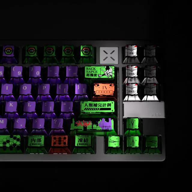 Main image of Model No. 1 pearl metallic paint keycap with frosted five-sided heat transfer night dragon magnetic shaft 6075100wooting