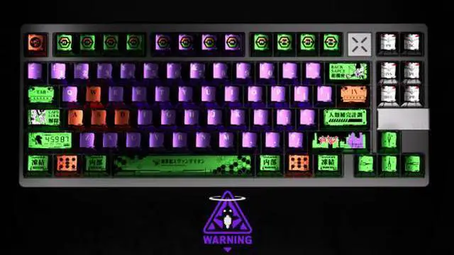 Alt view image 5 of 5 - Model No. 1 pearl metallic paint keycap with frosted five-sided heat transfer night dragon magnetic shaft 6075100wooting