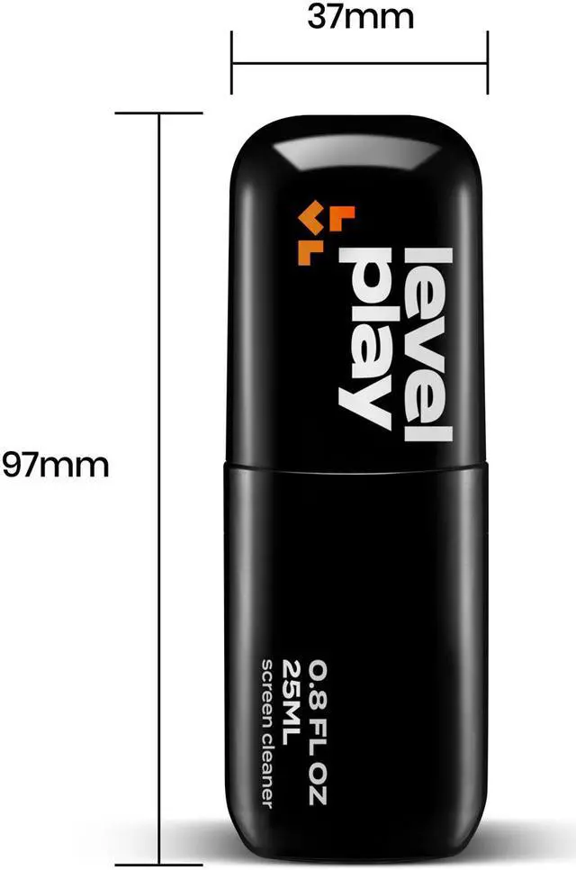 Alt view image 3 of 7 - LEVELPLAY Screen Cleaner Spray (0.8oz ) | Cleaner for Phone, Laptop, Computer, Tablet, Touchscreen, Lens, Eyeglass Cleaner Kit | Alcohol-Free & Microfiber Cloth Wipes
