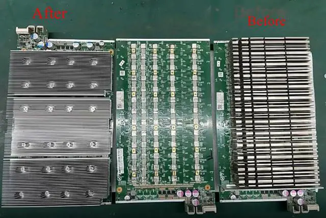 Alt view image 7 of 7 - Refit Heat Sinks For Antminer 17 Serials Replacement Radiator Cooling Kit For S17+ S17Plus