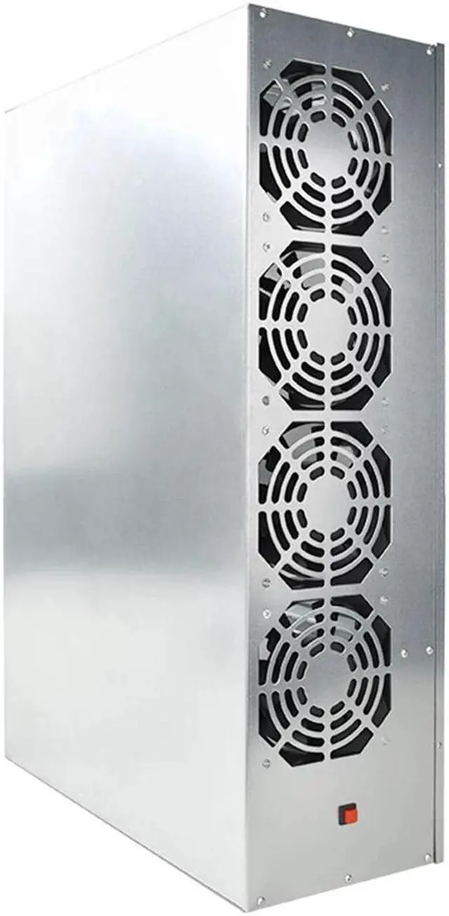 Alt view image 5 of 5 - 8 Gpu Mining Motherboard with CPU and SSD 128GB DDR3 + 8GB RAM + Chassis + power supply 1850W Kit Mining crypto ETH Set S37 Rigs Box