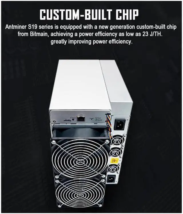 Alt view image 5 of 5 - Asic Bitmain Antminer S19JPRO 96T Mining S19j Pro Sha256 Algorithm 2832W With PSU