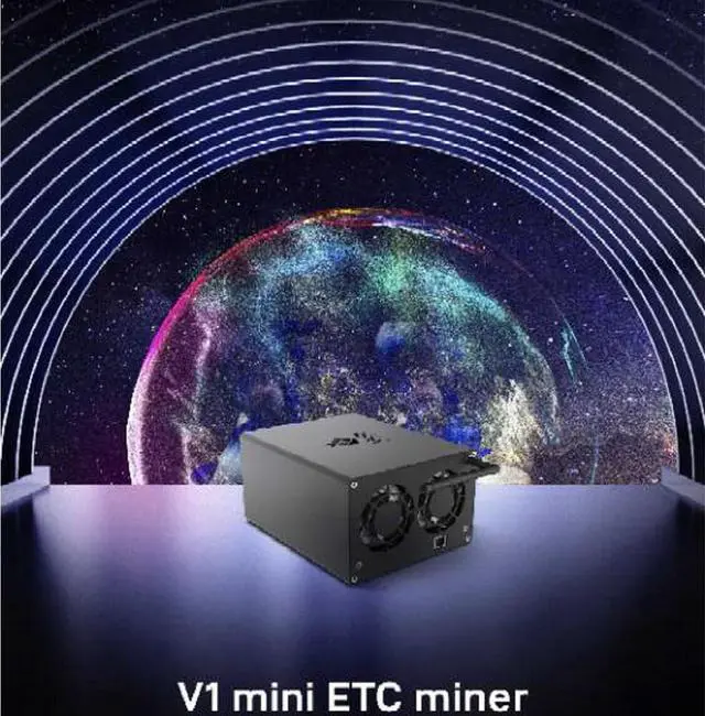 Alt view image 4 of 5 - iPollo V1 Mini Classic Plus Miner 320MH/s Ethereum ETC Miner With Power Supply  ETC ZIL ETP EXP Silence and Small Mining Machine