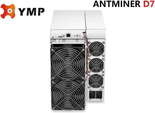 Alt view image 5 of 5 - Asic miner Antminer D7 1157G Machine Crypto Mining Rig With Power Supply