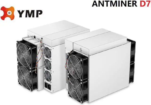 Alt view image 4 of 5 - Asic miner Antminer D7 1157G Machine Crypto Mining Rig With Power Supply