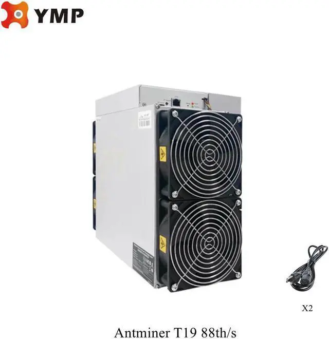 Main image of Bitmain Antminer T19 88Th Mining Machine BTC Sha256 Bitcoin BTC Miner 3150W With Power Supply