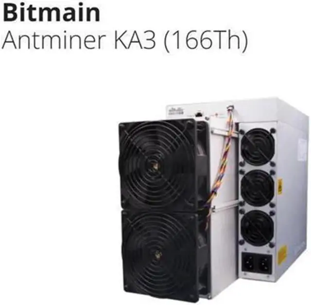 Main image of Antminer KA3 166TH/S Most Efficient Miner KDA Mining Machine KDA Blake2S Air-cooling with 3154W Power Supply Included