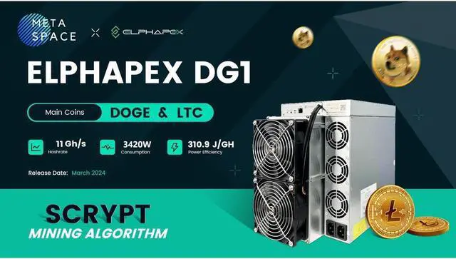 Alt view image 2 of 5 - Elphapex DG1 11G 3420W LTC Litecoin DOGE Dogecoin Asic Miner Scrypt Hardware Rig