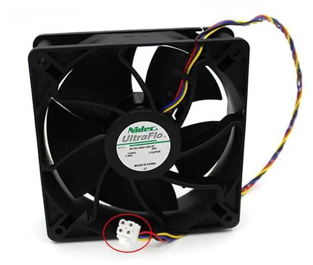 Main image of Nidec Antminer 120MM Cooling Fan W12E12BS1B5-57 12V 1.65A Suitable to Antminer S9, S9I, S9SE, T17, S17, S17PRO, T17+, ebit, Whatsminer, Innosilicon, etc.