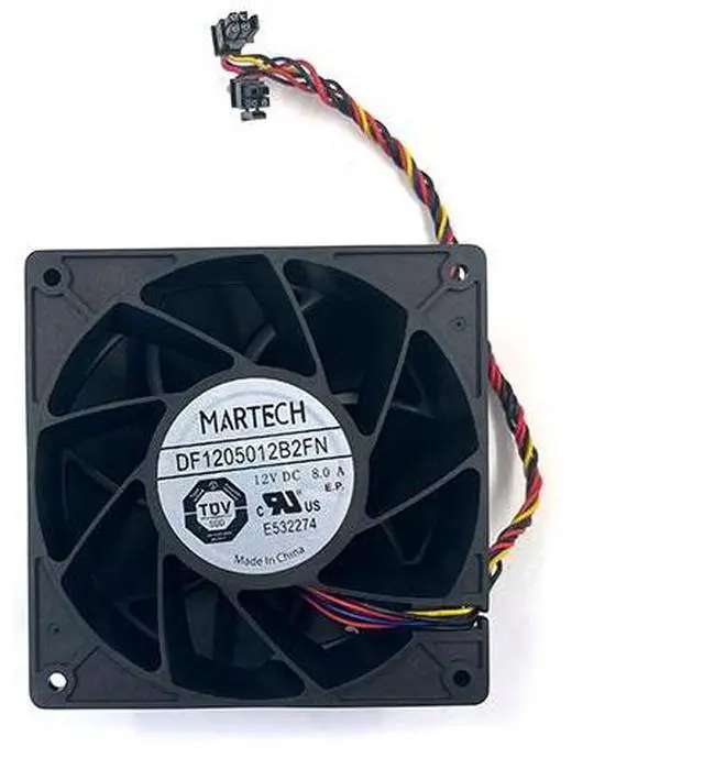 Alt view image 2 of 3 - Avalon DF1205012B2FN 12V 8A 120mm cooling fan Replaces Avalon 1346 1466 1566 miner cooling fan