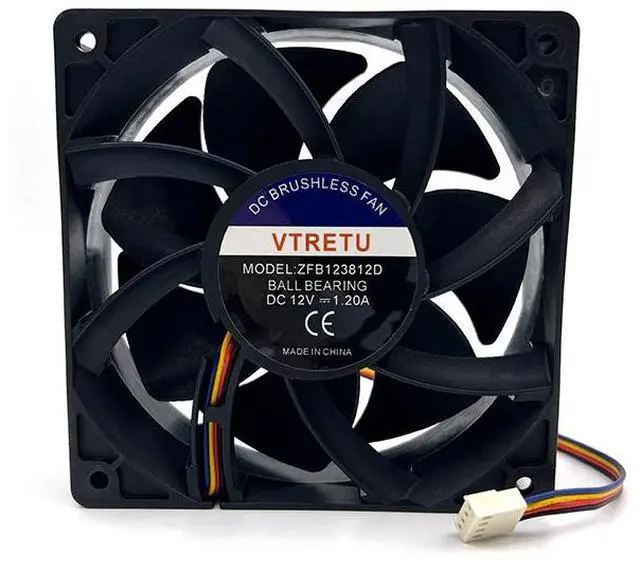 Main image of ZFB123812D 12V 1.2A cooling fan replace for Antminer E9 E9PRO Z15 Z15pro damaged cooling fan