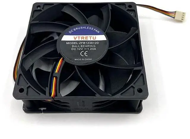 Alt view image 2 of 3 - ZFB123812D 12V 1.2A cooling fan replace for Antminer E9 E9PRO Z15 Z15pro damaged cooling fan