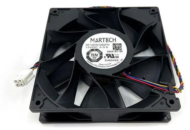 Main image of Martech DF1403812B2FN 12V 5A 7000RPM cooling fan for Antminer S21XP S21pro S21+ miner replacement