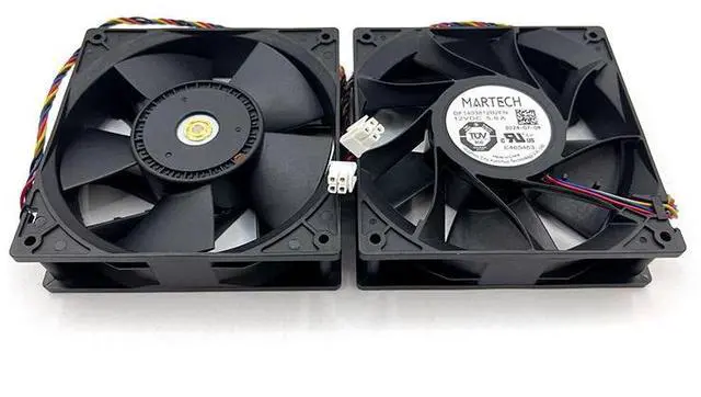 Alt view image 6 of 6 - Martech DF1403812B2FN 12V 5A 7000RPM cooling fan for Antminer S21XP S21pro S21+ miner replacement