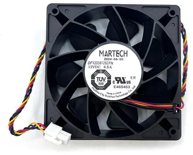 Alt view image 2 of 3 - MARTECH DF1203812B2FN 12V 4.5A 7000RPM fan for Antminer S19kpro S21 S19jxp KS5pro AL1 AL1PRO S19jxp 7000RPM cooling fan