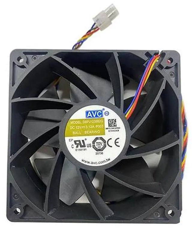 Alt view image 3 of 3 - Whatsminer fan M10 AVC DBPJ1238B2G 12V 3.12A cooling fan Replace for Whatsminer series miner 120mm cooling fan