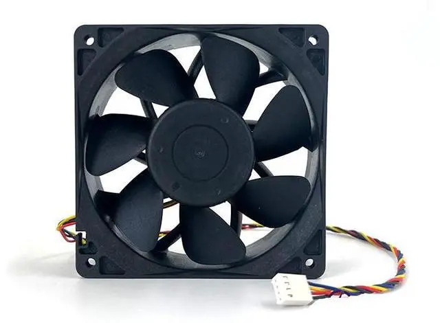 Alt view image 2 of 2 - Sj SG121238BS 12V 2.7A cooling fan for Antminer L3+, s7, s9i, s11, A3, ElphaPex DG1, DG1+ miner chassis cooling fan