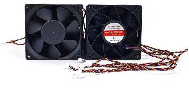 Alt view image 2 of 2 - RZ12038H12B-7 12V 3.12A cooling fan 120mm for Antminer S19j, S19jPro, T19, S19, L3+, S17Pro, T17, S19Pro miner fans