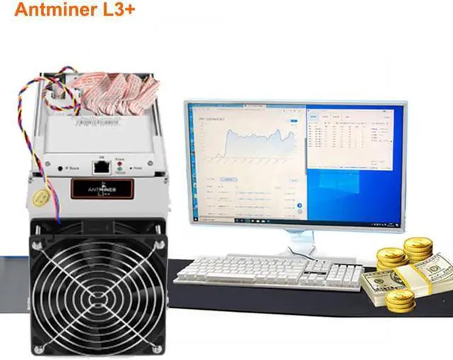 Alt view image 2 of 7 - Bitmain ASIC Miner Antminer L3+ 504M/S 1.6J/MH consumption ratio with PSU Scrypt BM1485 ASIC Chip Litecoin Miner LTC DOGE Antminer L3 Mining Machine better than antminer l3 S9 T9 DR3 m3