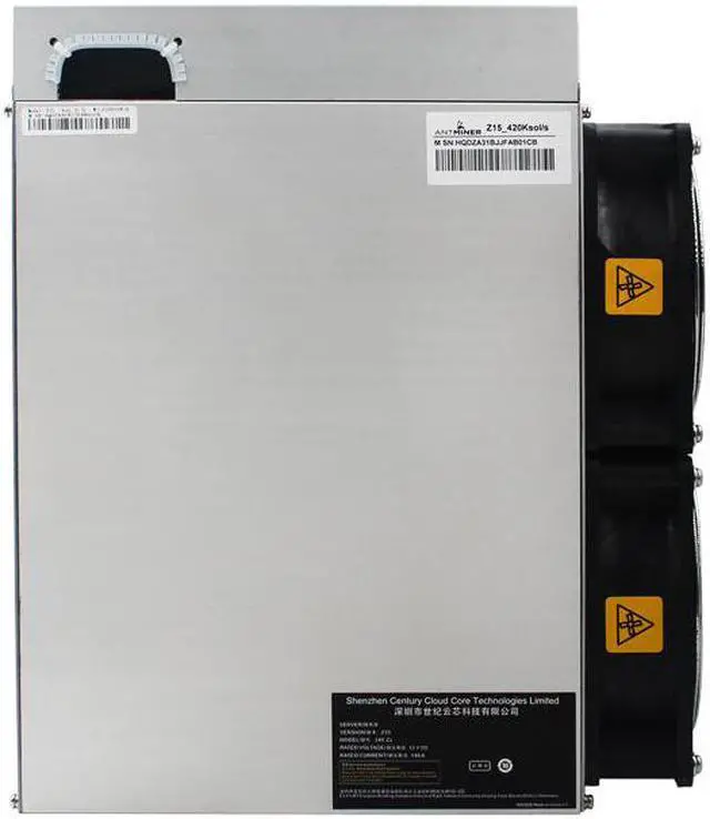 Alt view image 5 of 7 - Bitmain Antminer ZEC Miner Z15 420ksol/s Asic Mining Machine 1510W Best Most Profitable Crypto Mining Devices Antiminer Zcash Zencash Blockchain with PSU Equihash algorithm