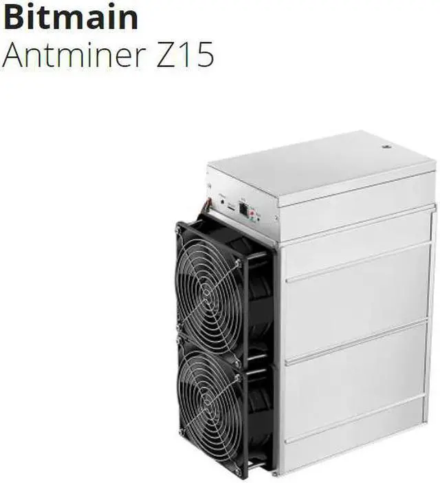 Alt view image 7 of 7 - Bitmain Antminer ZEC Miner Z15 420ksol/s Asic Mining Machine 1510W Best Most Profitable Crypto Mining Devices Antiminer Zcash Zencash Blockchain with PSU Equihash algorithm