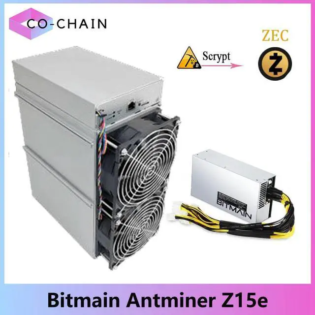 Main image of Bitmain Antminer Z15e ZEC Mining Machine 200K Sol/s Asic Miner Crypto Miner Zcash Equihash Algorithm Miner Come with APW7 1800W Power Supply Better than Antminer Z11 Innosilicon A9