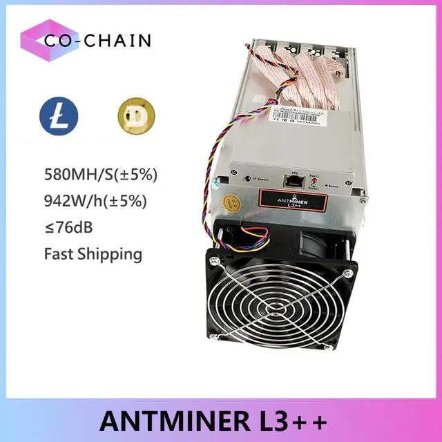 Main image of BITMAHIN ANTMINER L3++( With power supply )Scrypt Litecoin Miner 580MH/s LTC Come with Doge Coin Mining Machine ASIC Blockchain Miners Better Than ANTMINER L3 L3+ S9 S9i