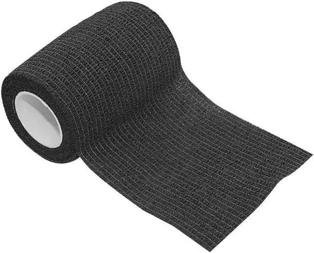 Alt view image 2 of 7 - COMOmed Self Adhesive Bandage Wrap 3"x5 Yards First Aid Stretch Sport Athletic Wrap Vet Tapes for Wrist Ankle Sprain and Swelling,Black (6 Rolls)