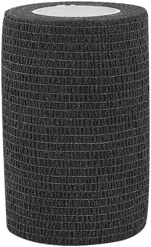 Alt view image 4 of 7 - COMOmed Self Adhesive Bandage Wrap 3"x5 Yards First Aid Stretch Sport Athletic Wrap Vet Tapes for Wrist Ankle Sprain and Swelling,Black (6 Rolls)